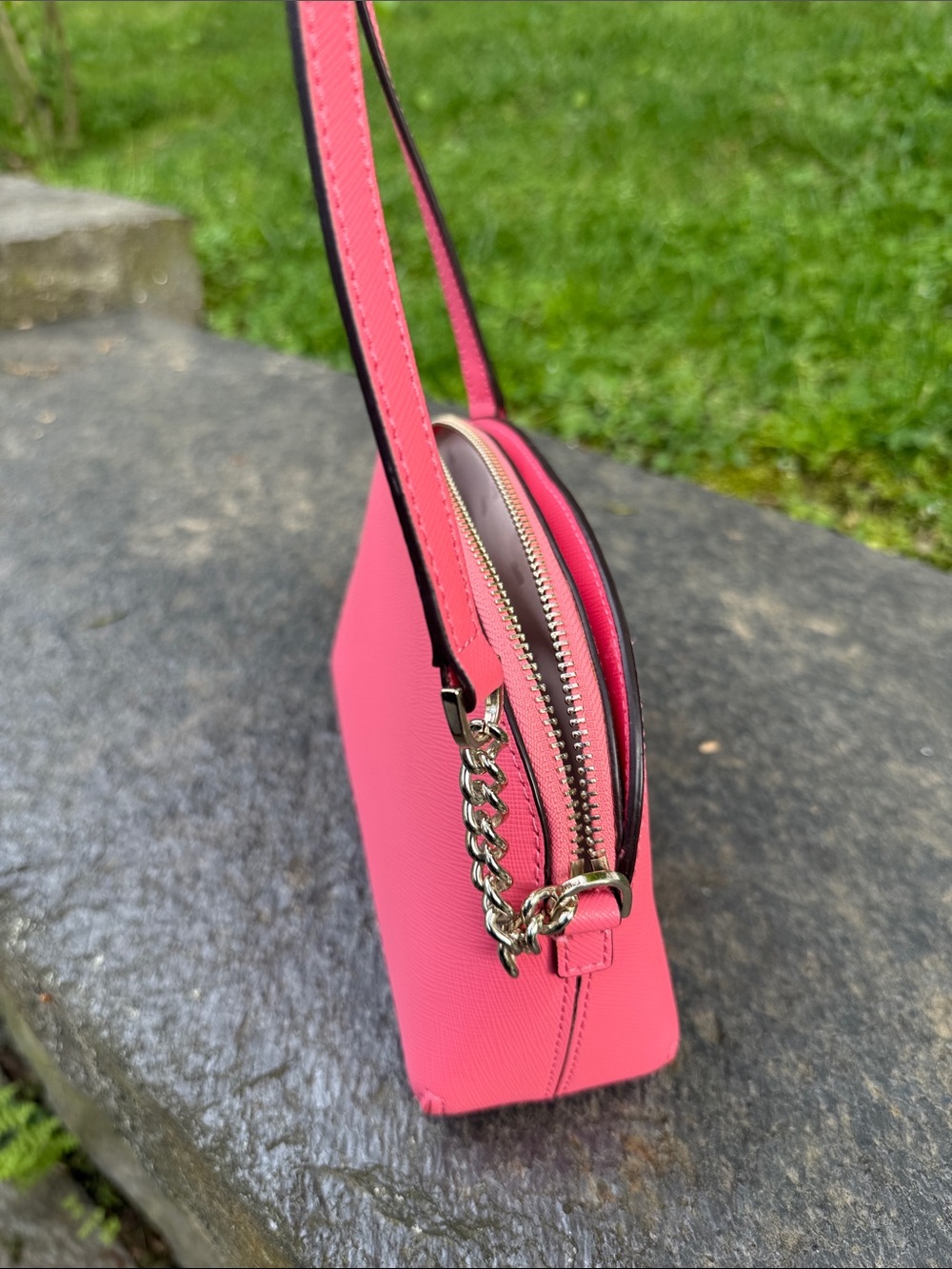 kate spade Pink Saffiano Dome Crossbody - Picture 9 of 16